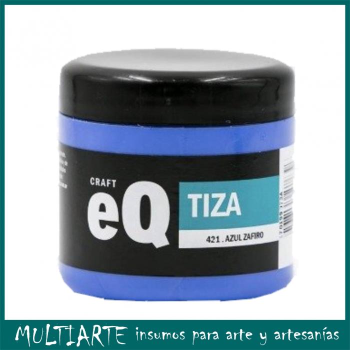 Pintura a la tiza EQarte 200ml 421 Azul Zafiro