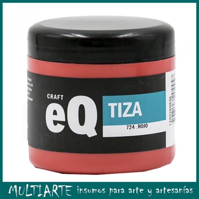 Pintura a la tiza EQarte 200ml 724 Rojo