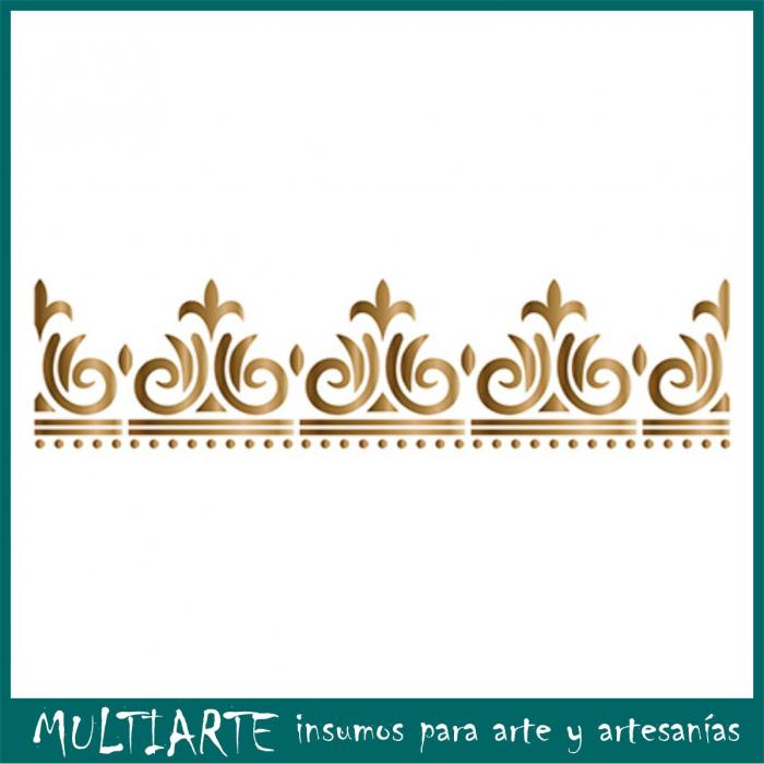 Stencil Litoarte reutilizable 8,5 x 28,5 cms STE-325