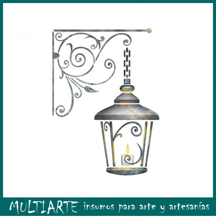 Stencil Litoarte reutilizable 21 x 34 cms ST-297