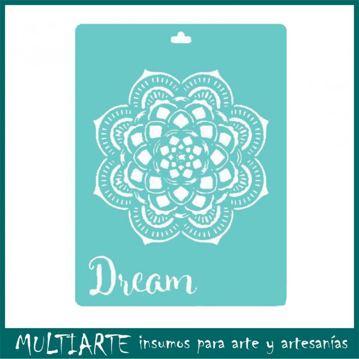 Stencil Proyectarte 15 x 20 cms Mandala Dream CS385