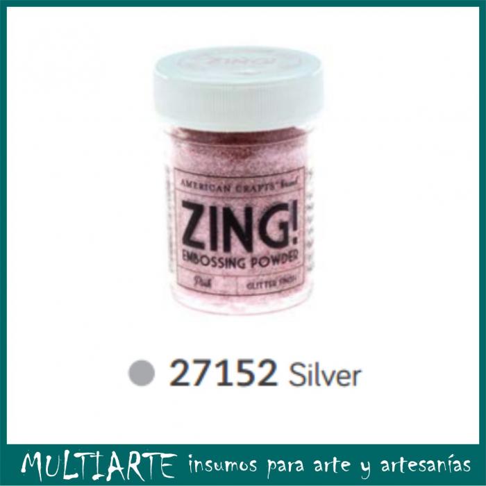 Polvo para Embossing Plata Glitter 27152