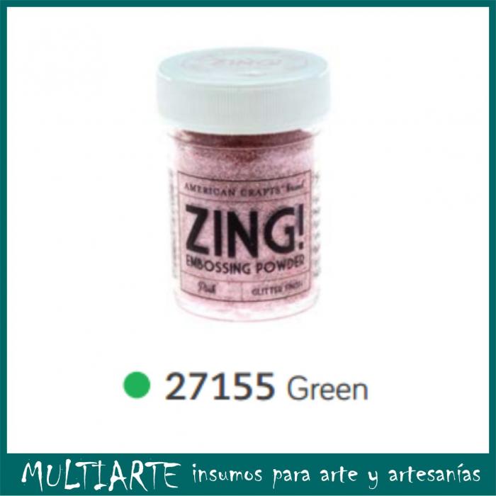 Polvo para Embossing Verde Glitter 27155