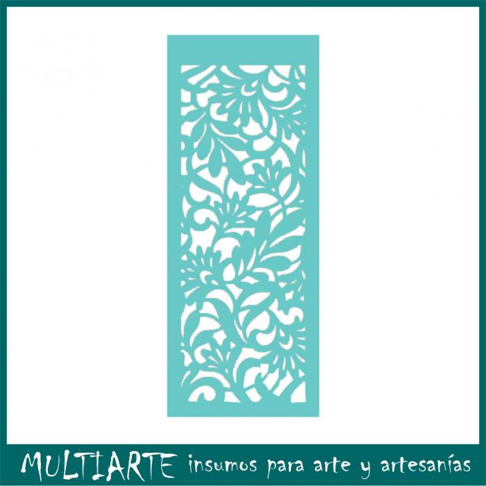 Stencil Proyectarte 07.5 x 20 cms Ramales Cruzados CS421