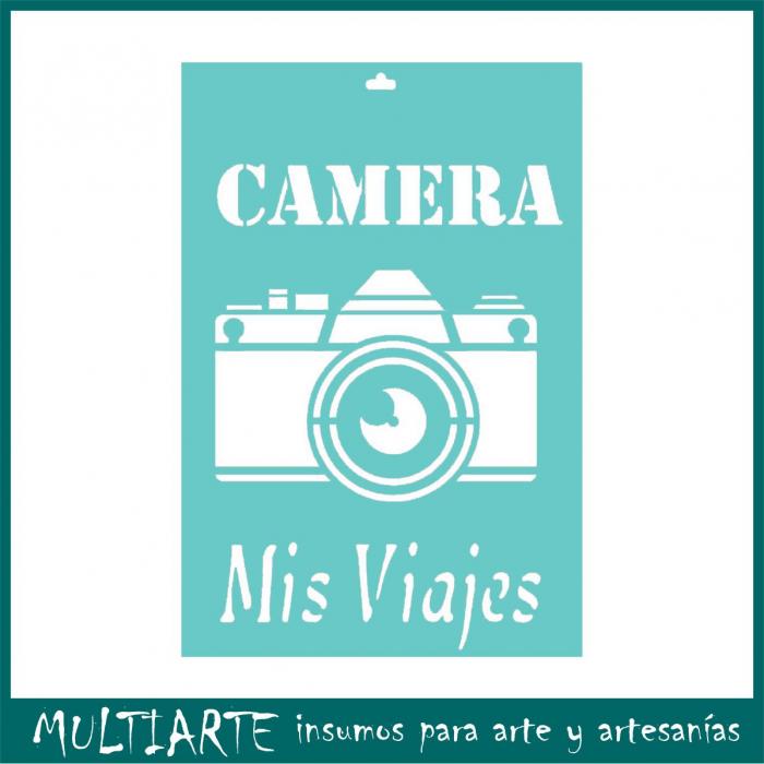 Stencil Proyectarte 15 x 20 cms Camara CS311