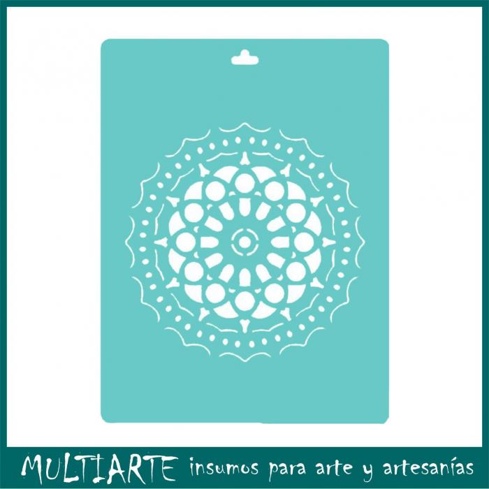 Stencil Proyectarte 15 x 20 cms Mandala Circular CS386