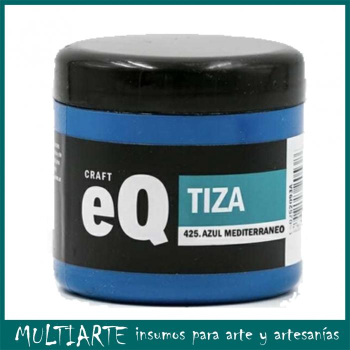 Pintura a la tiza EQarte 200ml 425 Azul Mediterraneo