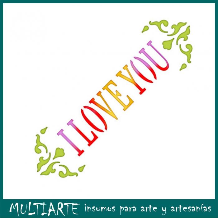 Stencil Litoarte reutilizable 10 x 10 cms STX-342