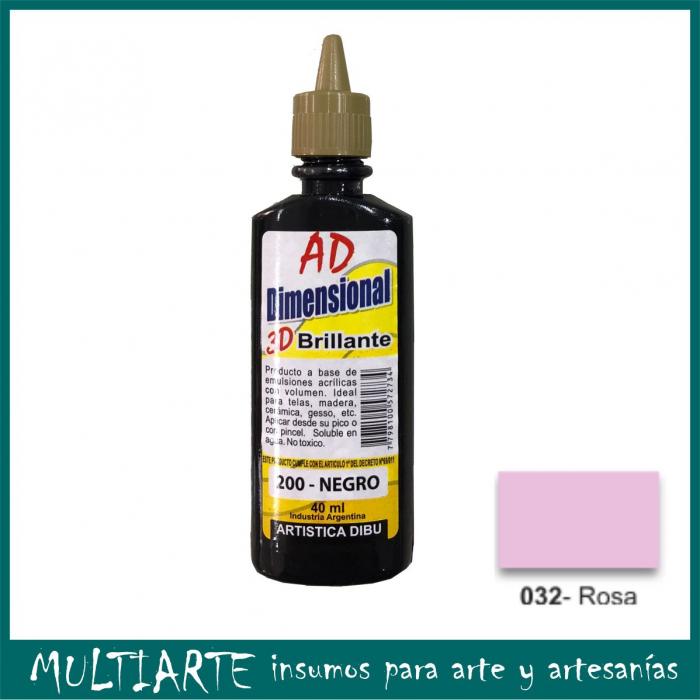 Pintura dimensional AD 40ml 032-rosa