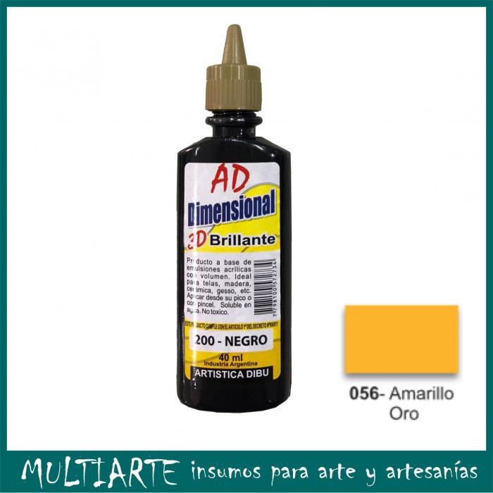 Pintura dimensional AD 40ml 056-amarillo oro