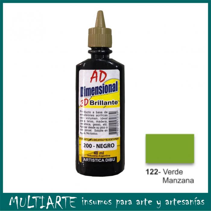 Pintura dimensional AD 40ml 122-verde manzana