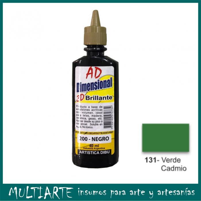 Pintura dimensional AD 40ml 131-verde cadmio