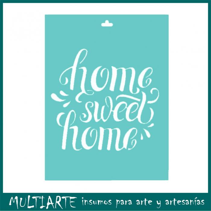 Stencil Proyectarte 15 x 20 cms Home Sweet Home CS314