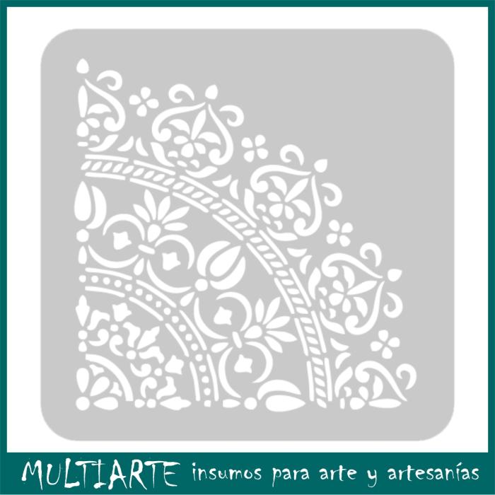 Stencil EQarte reutilizable 30 x 30cms 1001