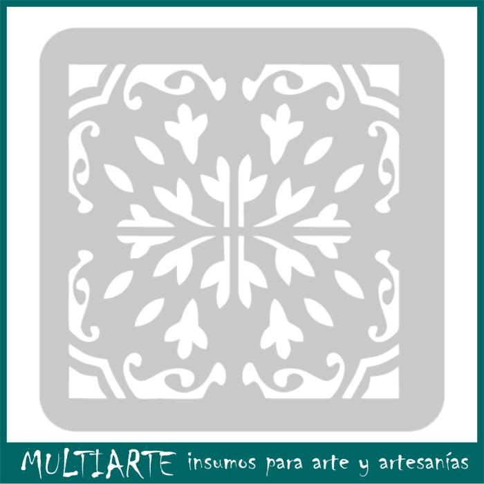 Stencil EQarte reutilizable 30 x 30cms 1002