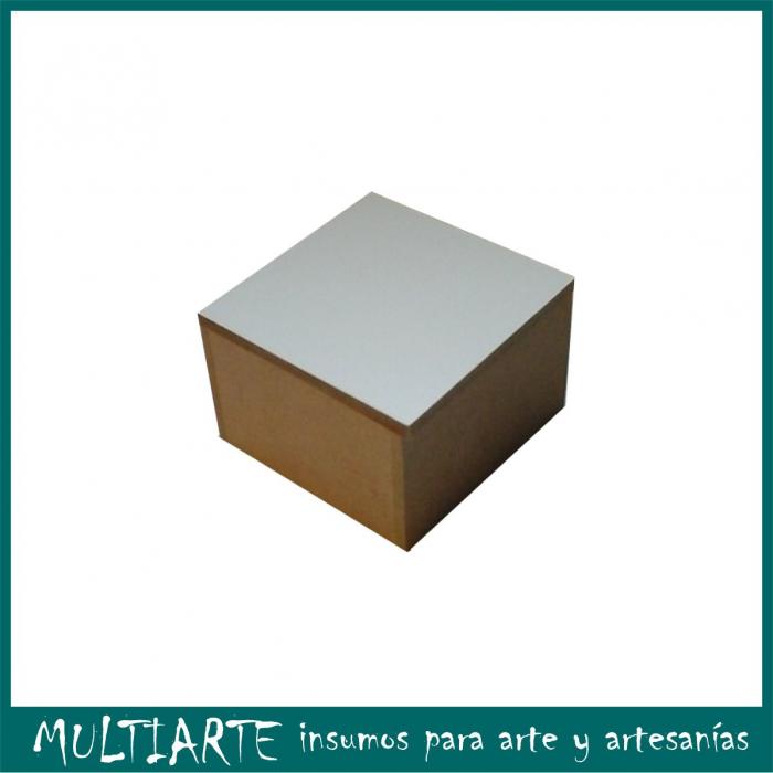 Caja de 06cms x 06cms con tapa sublimable en MDF CC407