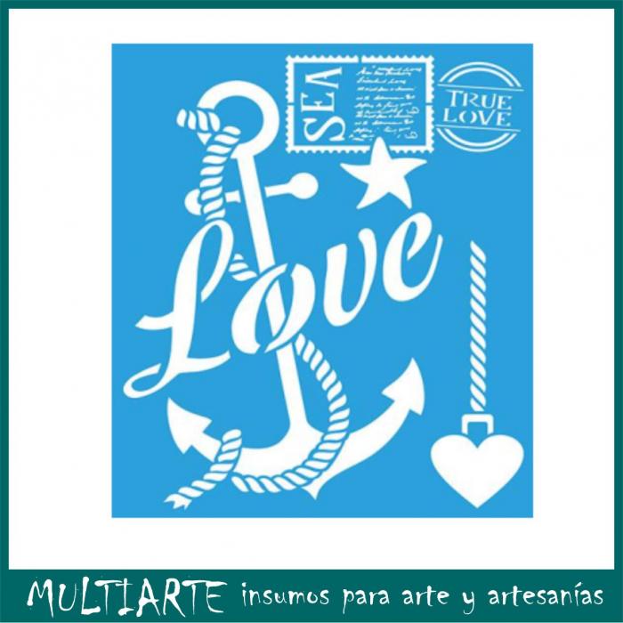 Stencil Litoarte reutilizable 20 x 25 cms STR-081