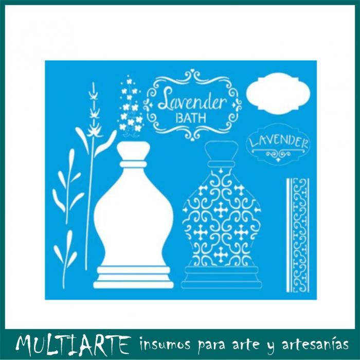 Stencil Litoarte reutilizable 20 x 25 cms STR-099