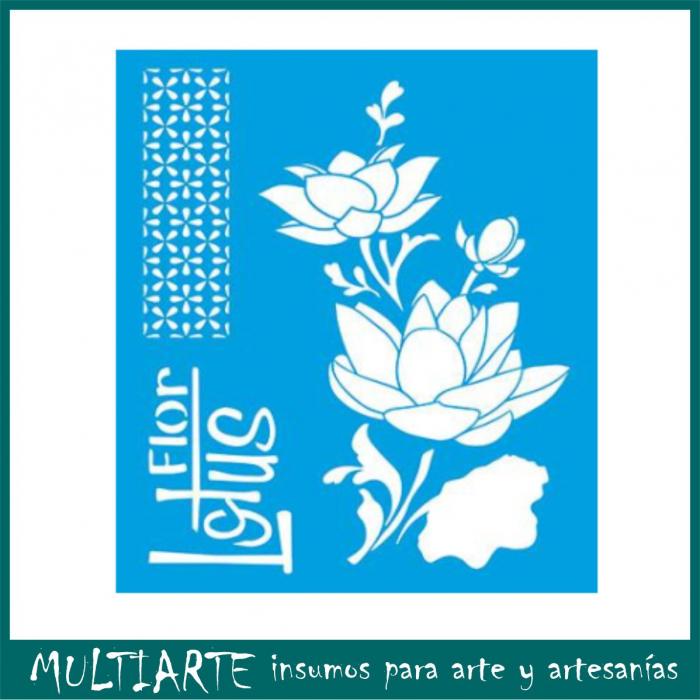 Stencil Litoarte reutilizable 20 x 25 cms STR-119