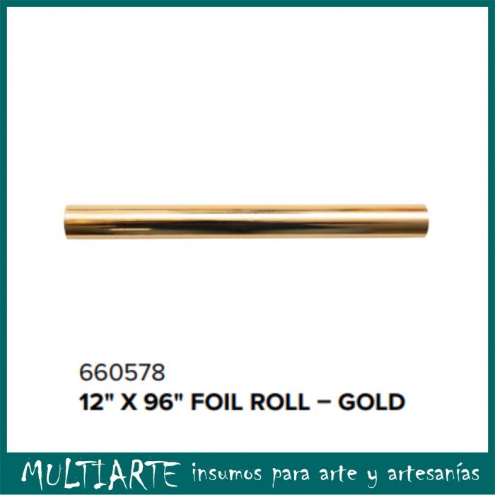 Rollo de Papel Foil - Gold 12 X 96 pulgadas para Foil Quill 660578
