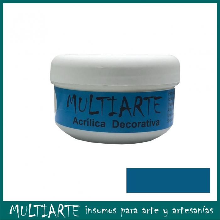 Pintura decorativa MultiArte 200ml Azul Ceruleo