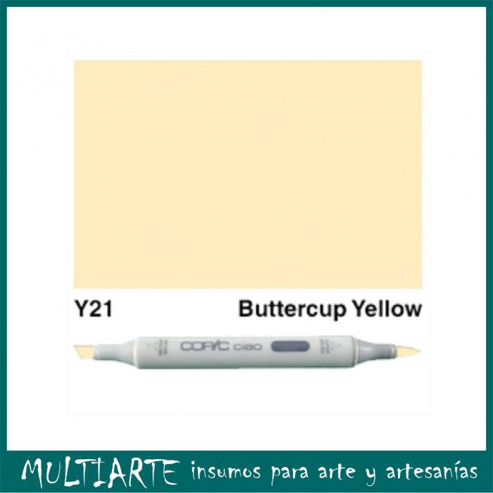 Marcador Copic Ciao Y21 Buttercup Yellow