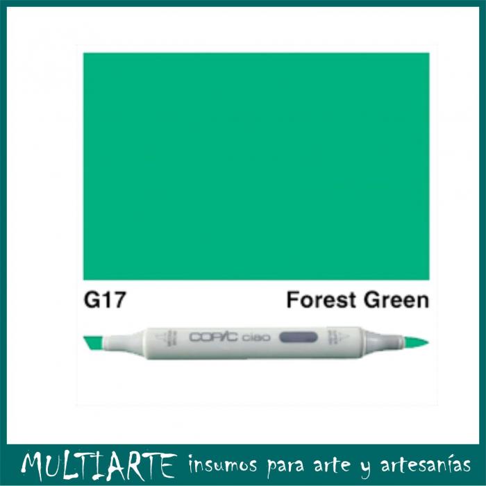 Marcador Copic Ciao G17 Forest Green