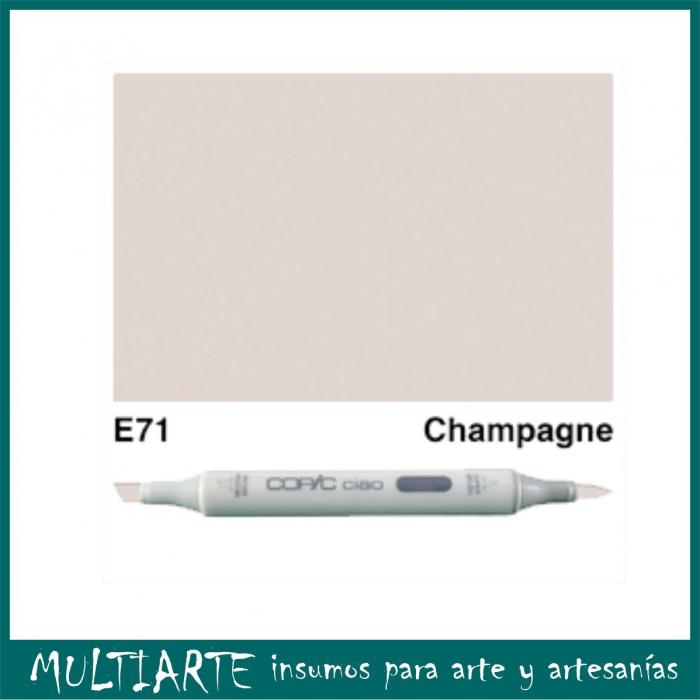 Marcador Copic Ciao E71 Champagne