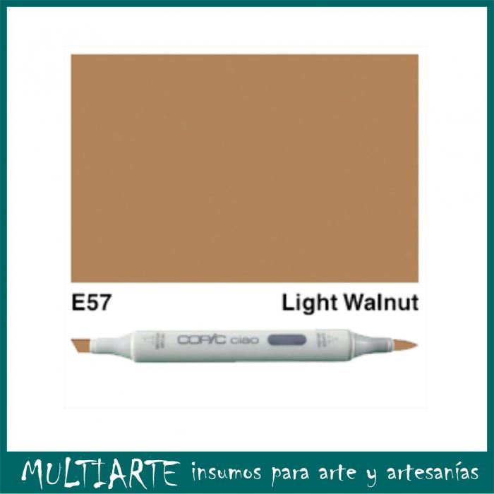 Marcador Copic Ciao E57 Light Walnut