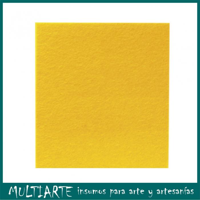 Fieltro color amarillo 23,5 x 30,5 cm