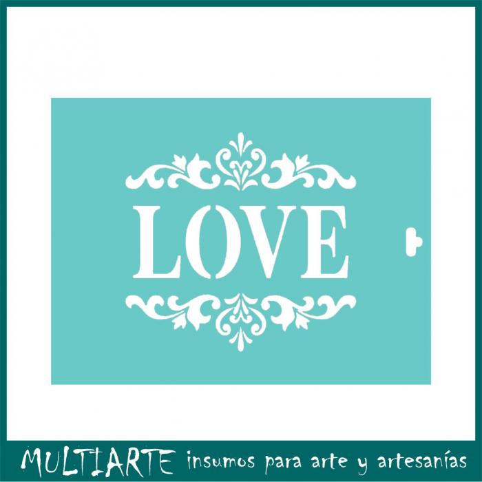 Stencil Proyectarte 15 x 20 cms Love CS542