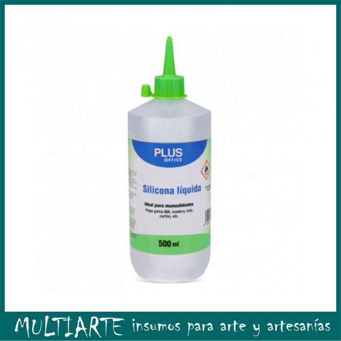 Silicona líquida base agua Plus Office Pomo 100 ml