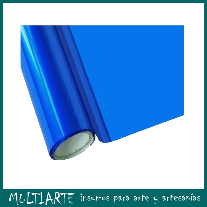 Papel Foil de 30cms x 1Mts Azul