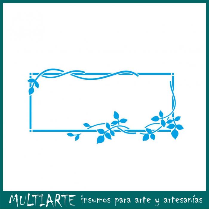 Stencil Litoarte reutilizable 21 x 34 cms ST-349