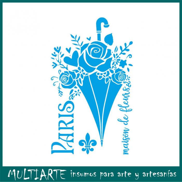 Stencil Litoarte reutilizable 21 x 34 cms ST-385