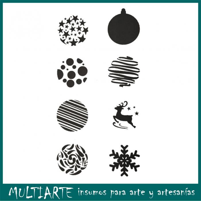 Stencil Multiarte Navidad 22x35cms N04