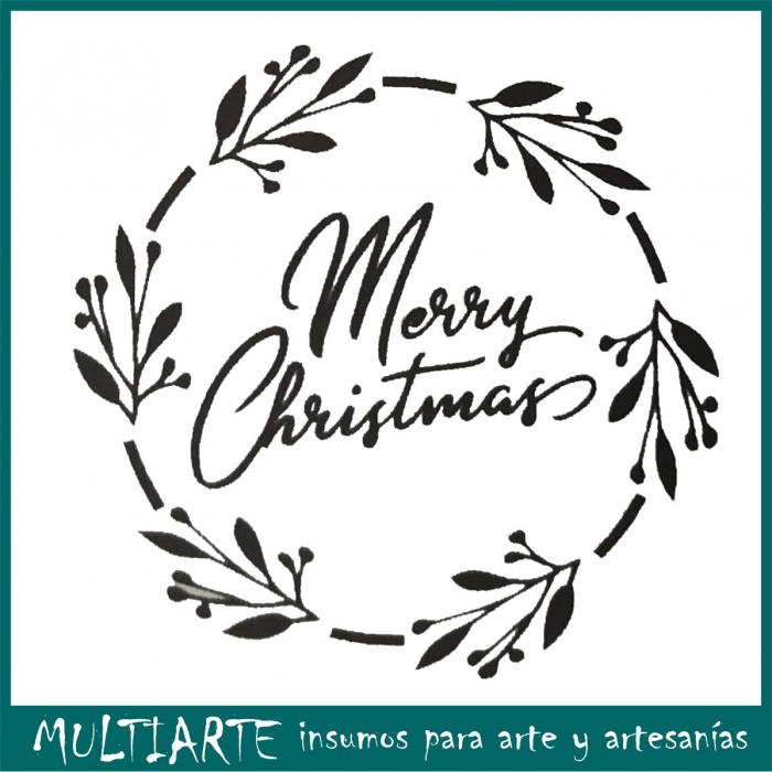 Stencil Multiarte Navidad 15x22cms N06-B