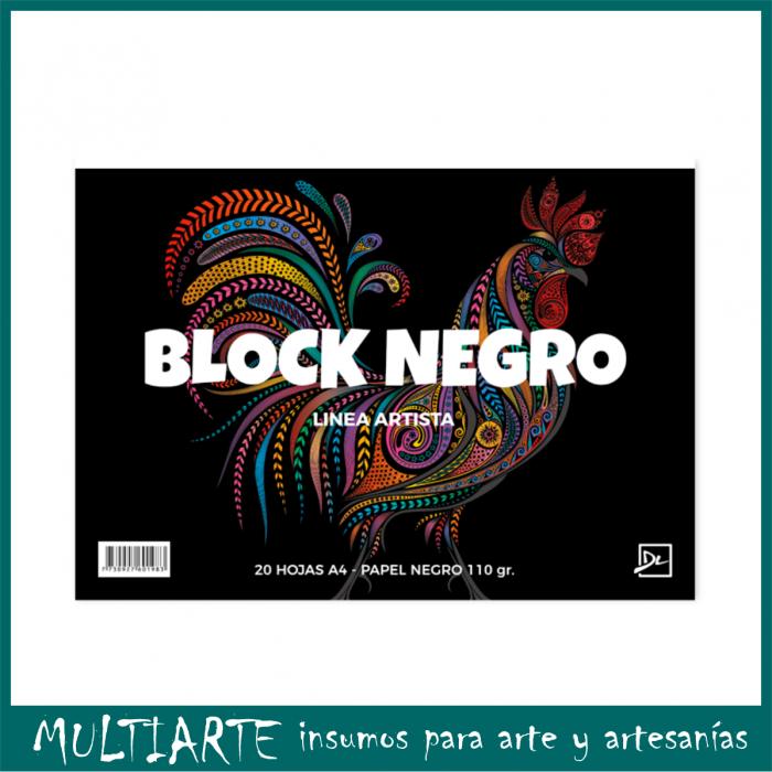 Block de dibujo Negro Dali con 20 hojas 110 gr