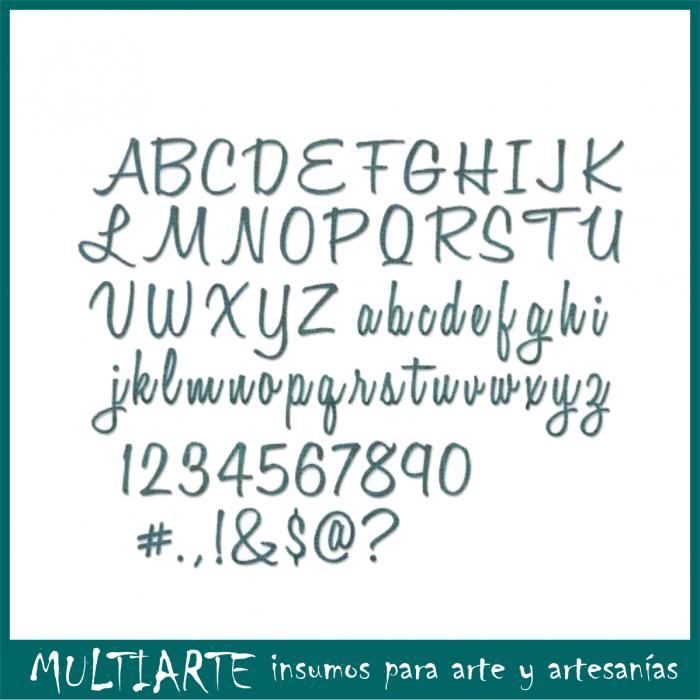Cortante Thinlits Sizzix - Alphanumeric, Script (1pulgada) by Tim Holtz 662228