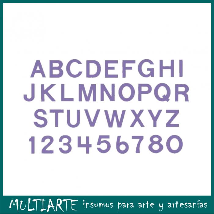 Cortante Bigz  Sizzix - Block 1 1/2P. Capital Letters & Numbers A10083