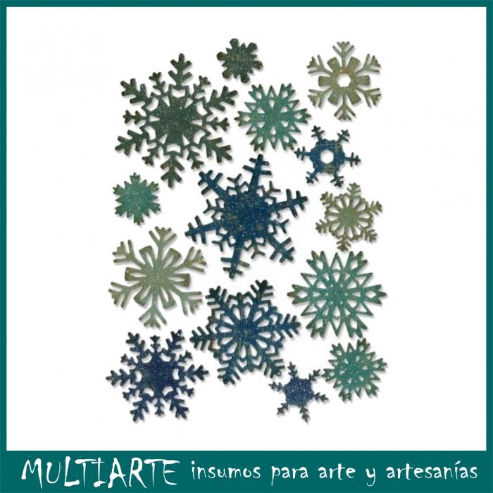 Cortante Thinlits Sizzix - Snowflakes, Mini by Tim Holtz 661599