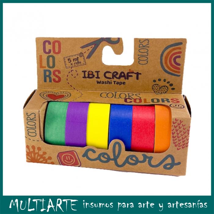 Packs de cintas Washi Ibi Craft Colores 55761