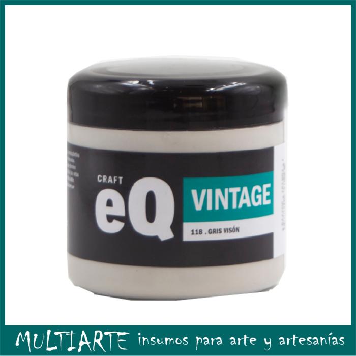 Pintura decorativa Vintage EQarte 200ml 118- Gris Vison