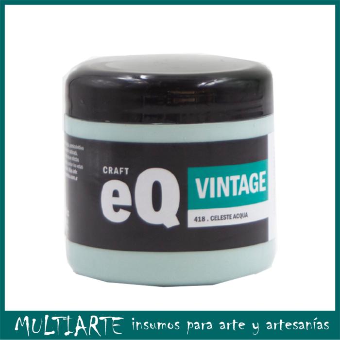 Pintura decorativa Vintage EQarte 200ml 418- Celeste Acqua