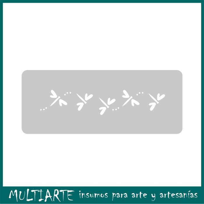 Stencil EQarte reutilizable 4,5 x 17cms Mini 255