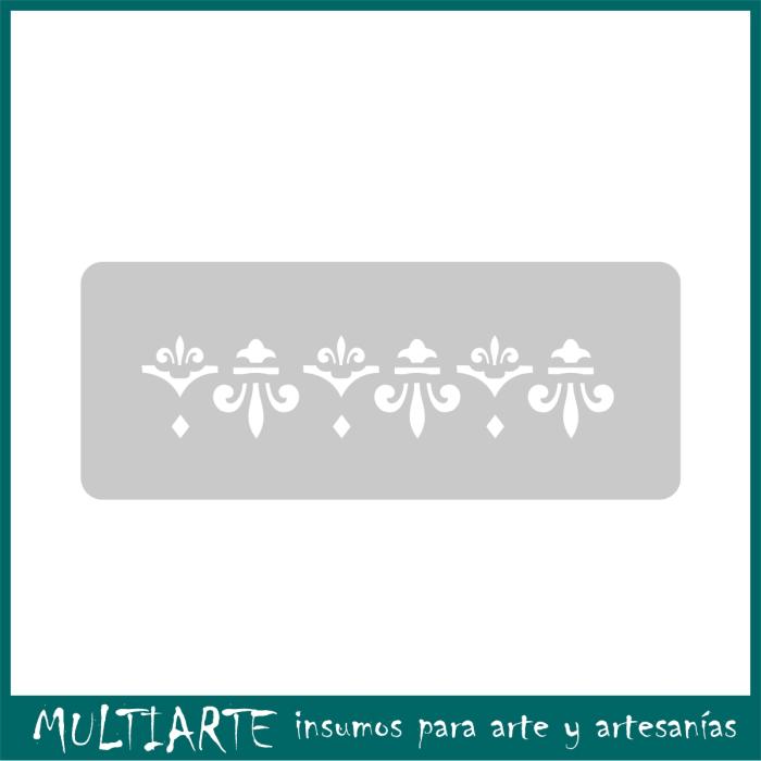 Stencil EQarte reutilizable 4,5 x 17cms Mini 256