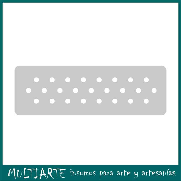 Stencil EQarte reutilizable 4,5 x 30cms Chicos 232