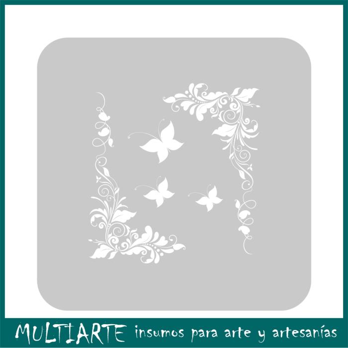 Stencil EQarte reutilizable 15 x 15cms 902