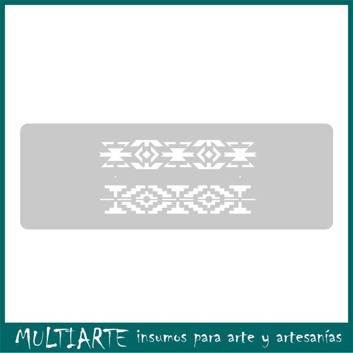 Stencil EQarte reutilizable 13,5 x 30cms 009