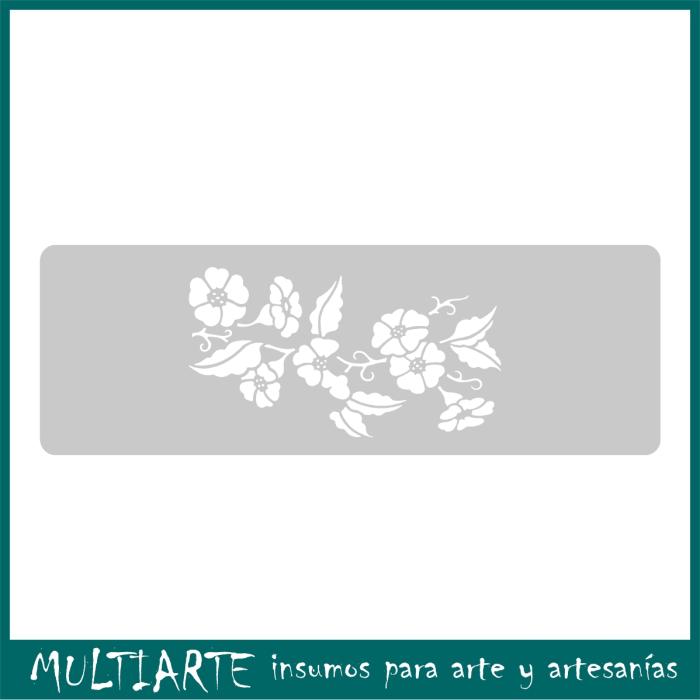 Stencil EQarte reutilizable 13,5 x 30cms 010